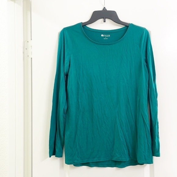 Stylus green long sleeve top - Picture 1 of 5